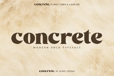 Concrete font