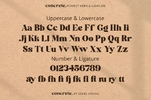 Concrete font