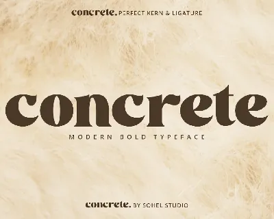 Concrete font