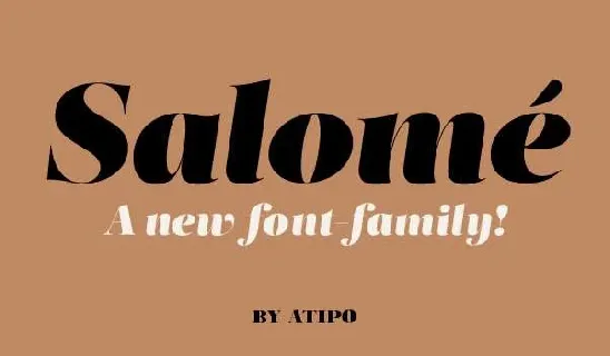 Salome font