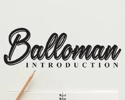 Balloman font