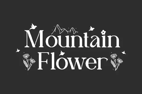 Mountain Flower Demo font