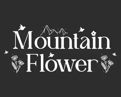 Mountain Flower Demo font