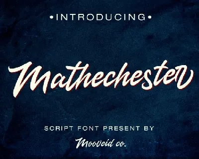 Mathechester Script font