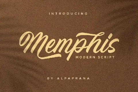 Memphis – Modern Script font