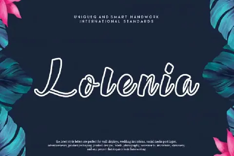 Lolenia Script font