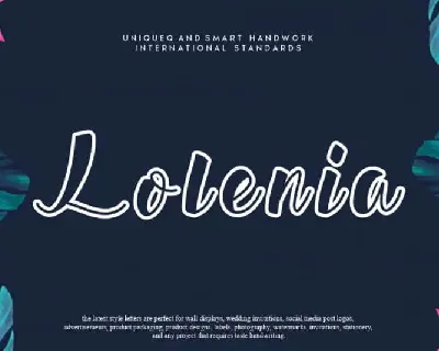 Lolenia Script font