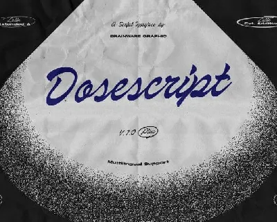 Dosescript font