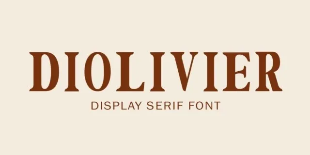 Diolivier font