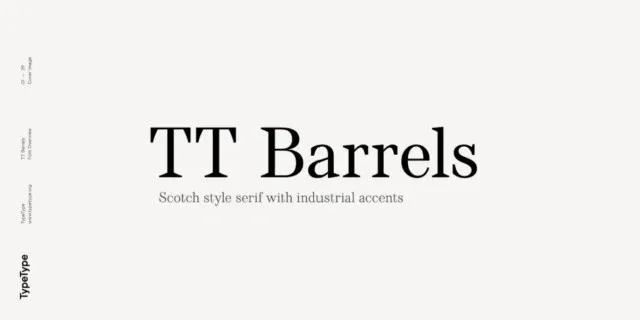 TT Barrels Family font