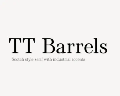 TT Barrels Family font