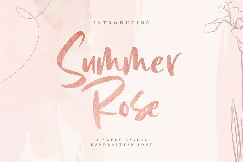 Summer Rose font