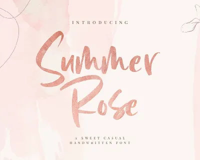 Summer Rose font