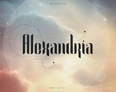 Alexandria font