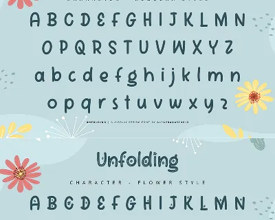 Unfolding font