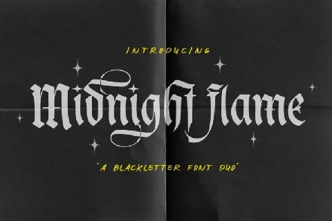 Midnight Flame Duo font