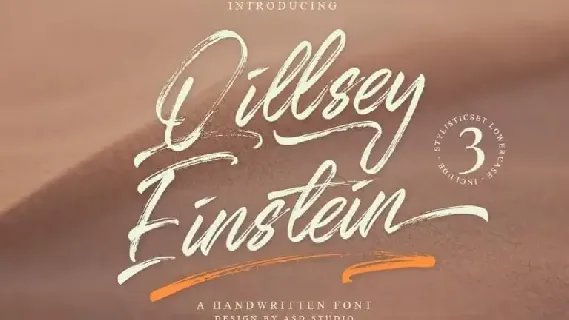 Qillsey Einstein Brush font