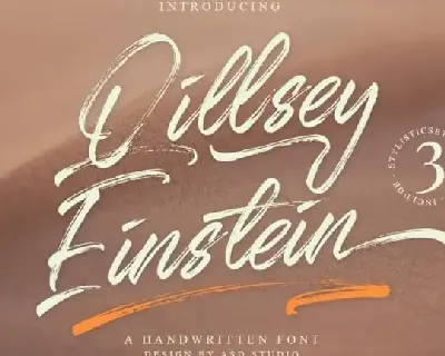 Qillsey Einstein Brush font