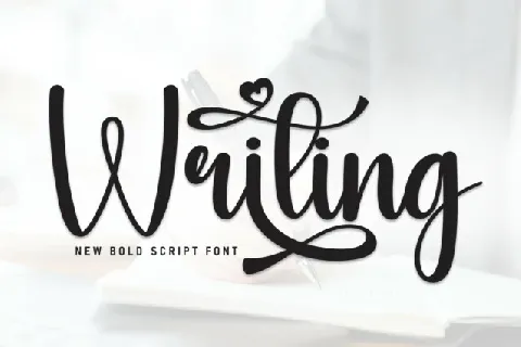 Writing Script Typeface font