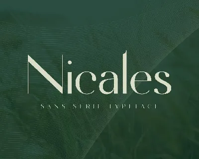 Nicales font