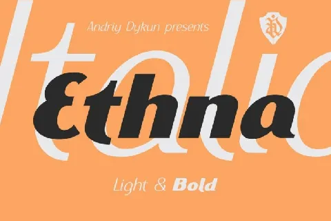 Ethna Typeface font
