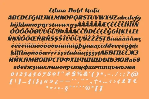 Ethna Typeface font