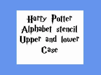 Harry P font