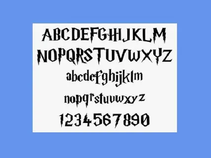 Harry P font