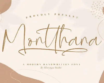 Montthana font