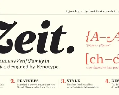 Zeit font