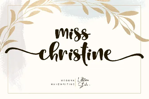 Miss Christine font