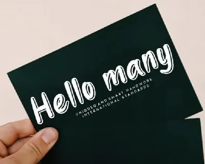 Hello many Display font