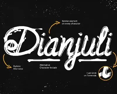 Dianjuli Typeface font