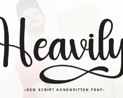 Heavily Script font