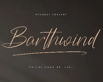 Barthwind font