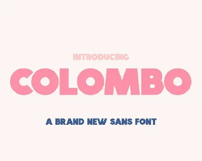Colombo font