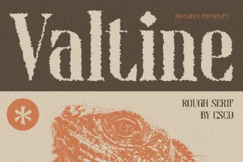 Valtine Rough font