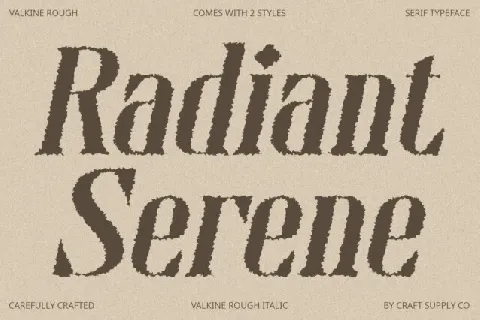 Valtine Rough font