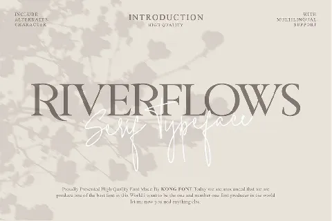Riverflows font