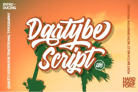 Dartybe Script font