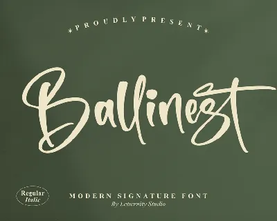 Ballinest font