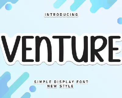 Venture Display font