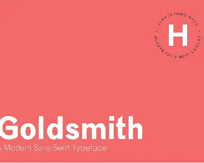 Goldsmith Family font