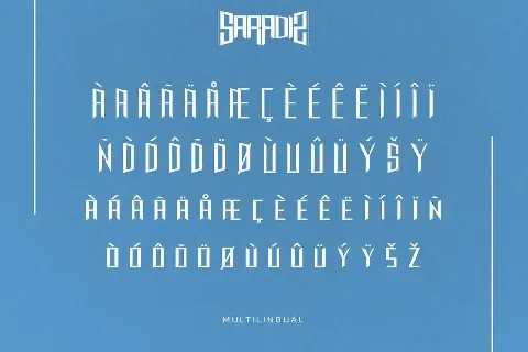 Saradiz Demo font