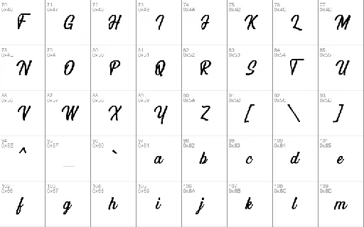 Angler Letter font