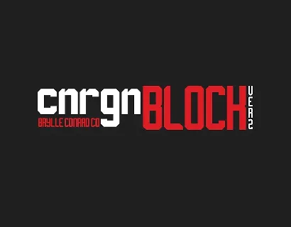 CNRGN Block V2 font