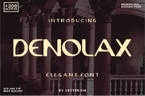 Denolax font