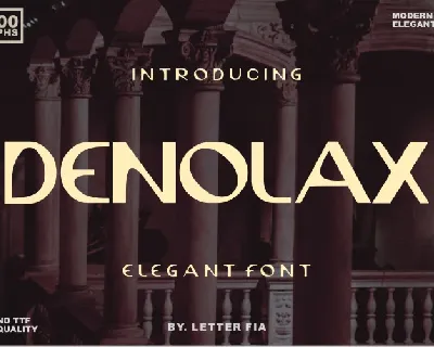 Denolax font