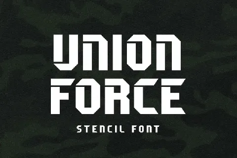 Union Force font