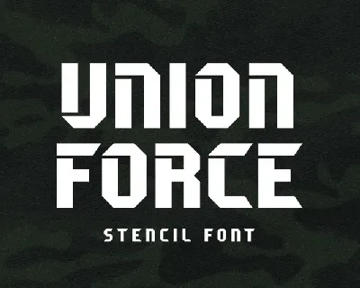 Union Force font
